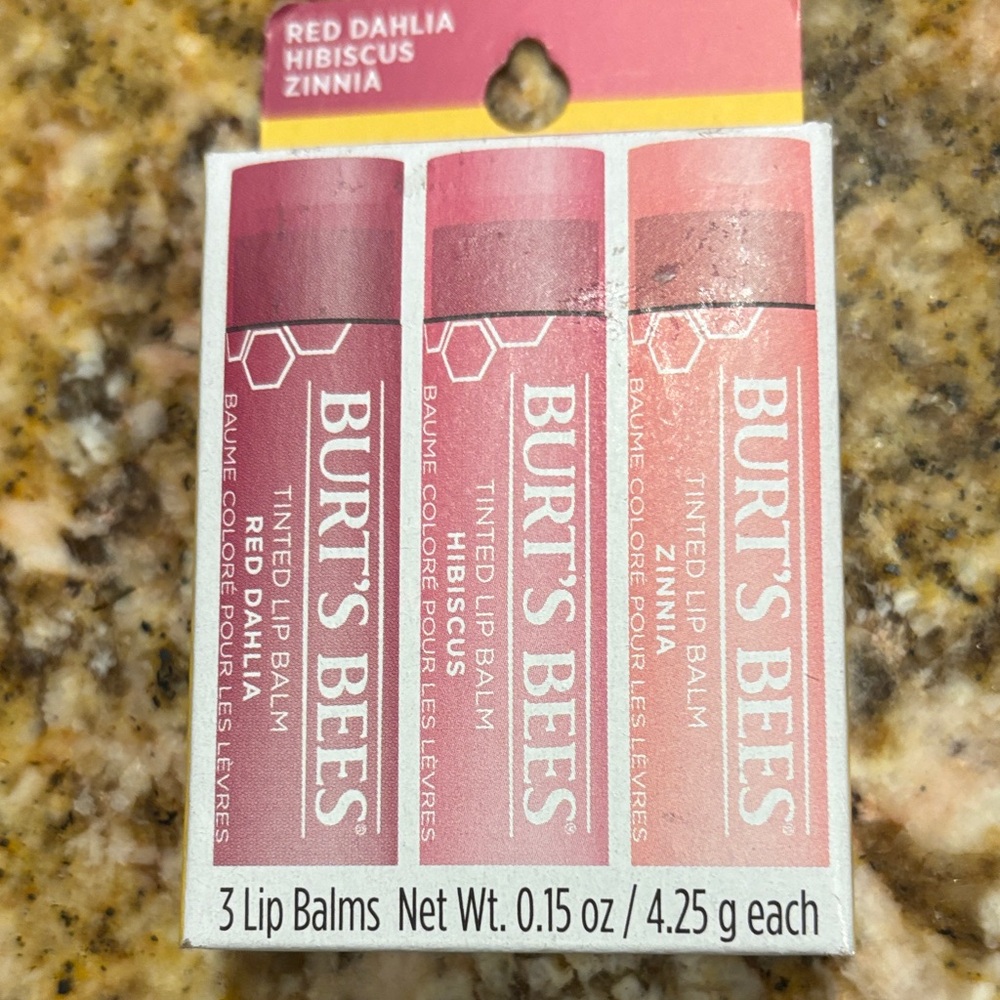 Burt's Bees Pink Tinted Lip Balm Set